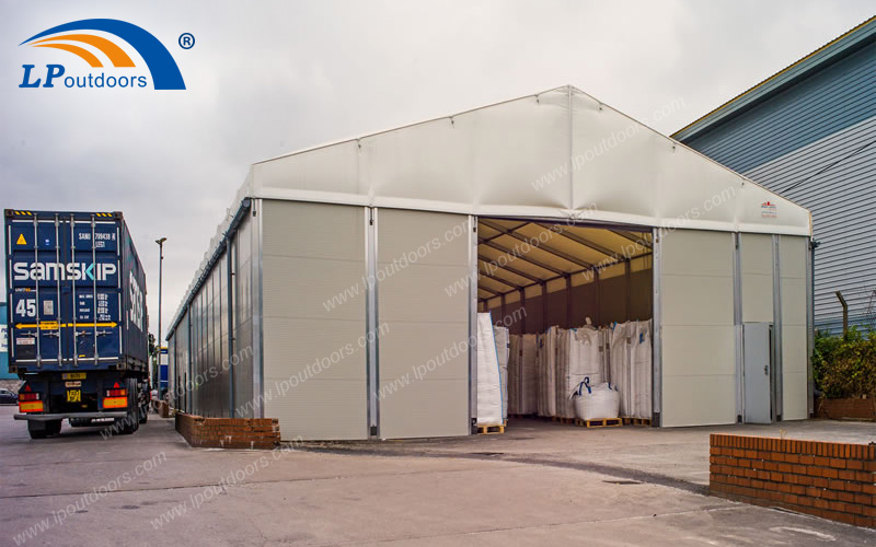 LPoutdoors diseña la tienda del almacenamiento de la aleación de aluminio del palmo de 10 metros para por encargo